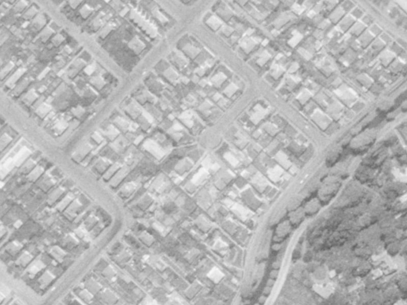 7 Gilbert Place from the air, 1975-1979
