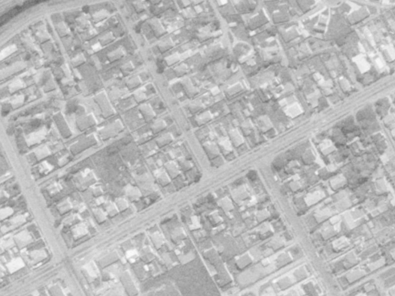 107 Saint Martins Road from the air, 1975-1979