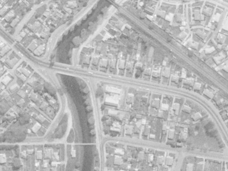 158 Opawa Road from the air, 1975-1979