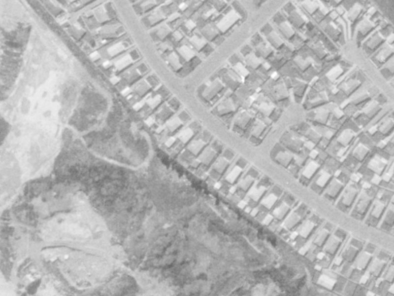 45 Boston Avenue from the air, 1975-1979