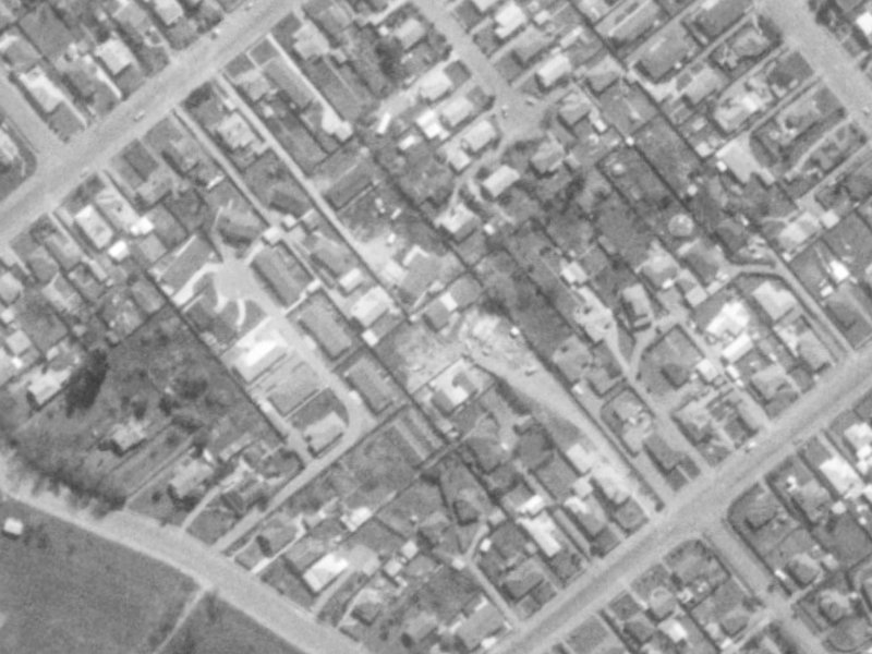 28 Edinburgh Street from the air, 1975-1979