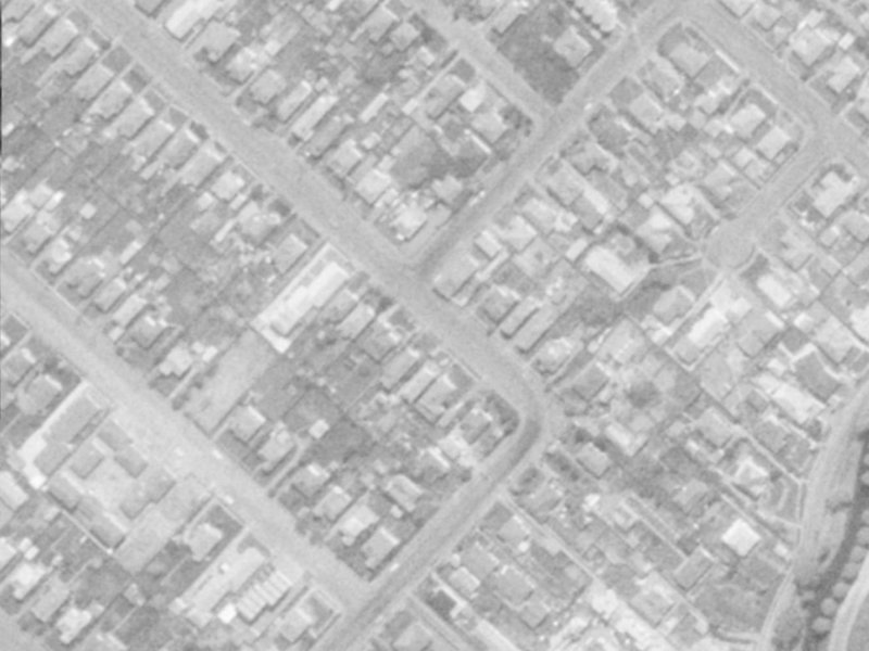 176 Huxley Street from the air, 1975-1979