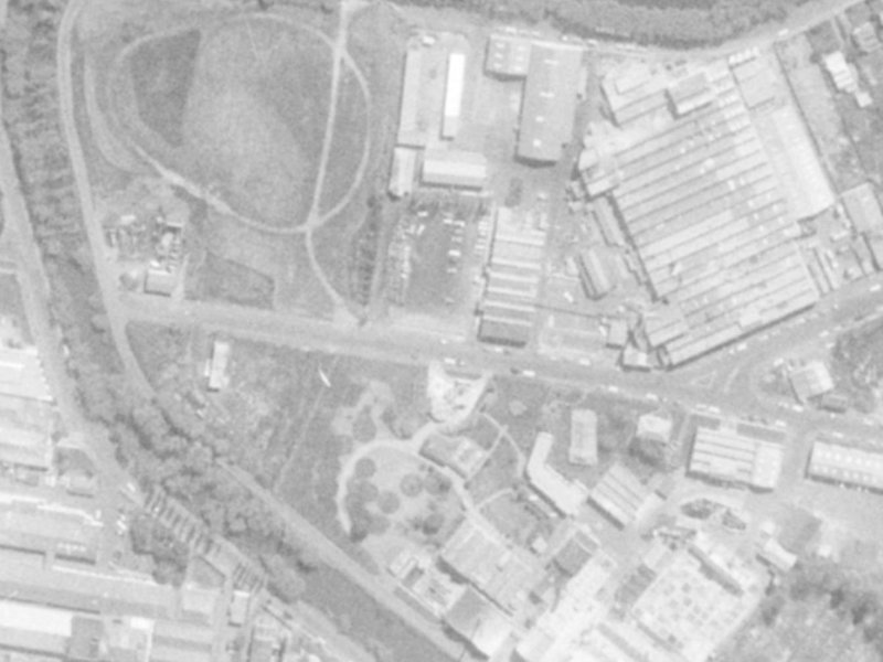 19 Barton Street from the air, 1975-1979