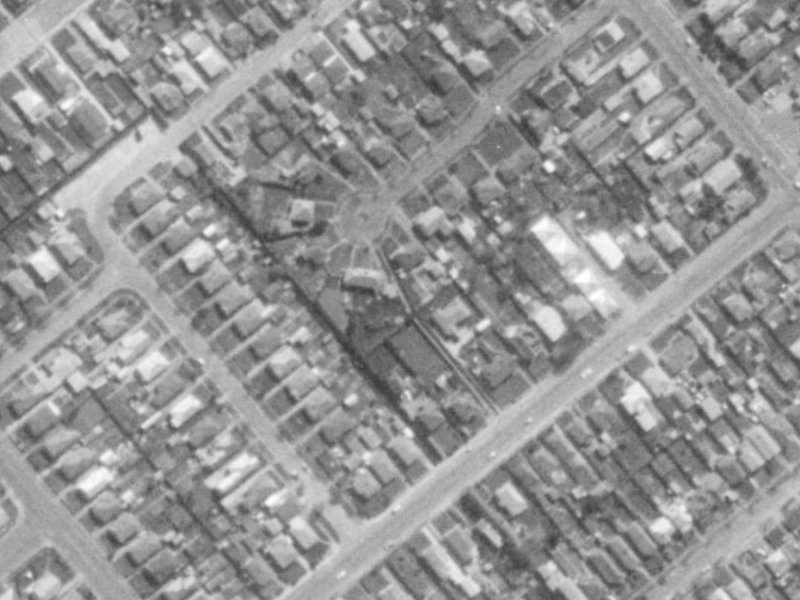 6A Dobson Street from the air, 1975-1979