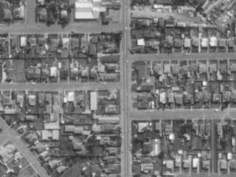 199 Colombo Street from the air, 1975-1979