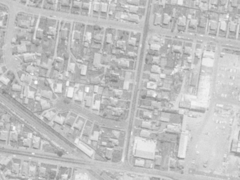 114 Radley Street from the air, 1975-1979