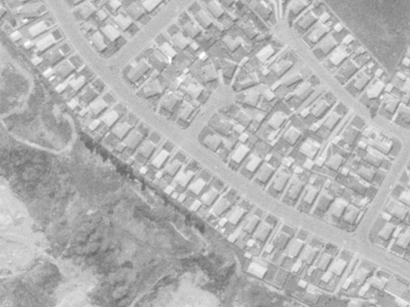 26 Boston Avenue from the air, 1975-1979