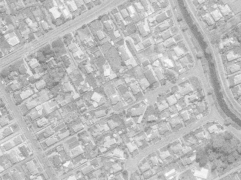 14A Claxton Place from the air, 1975-1979