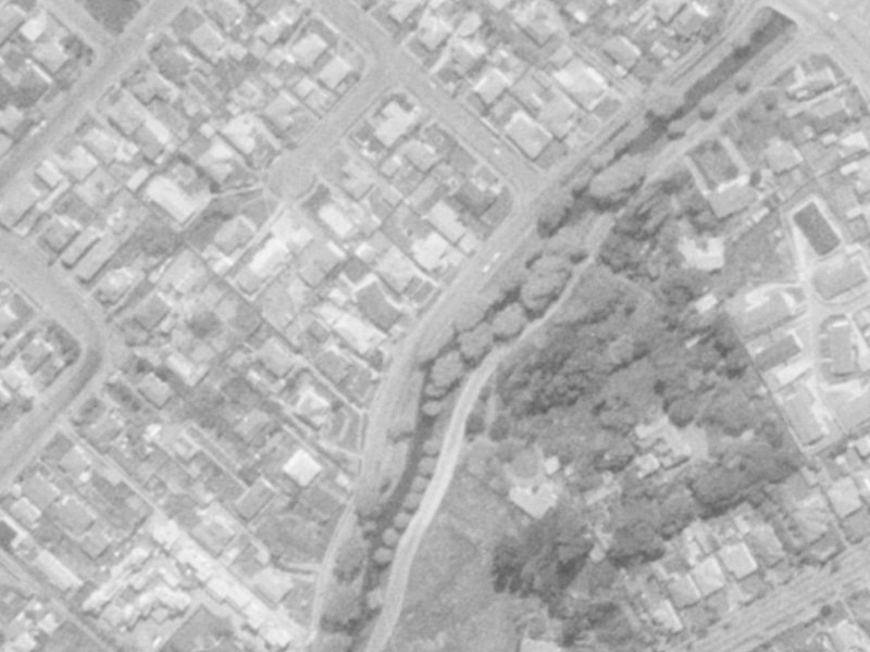 334 Eastern Terrace from the air, 1975-1979