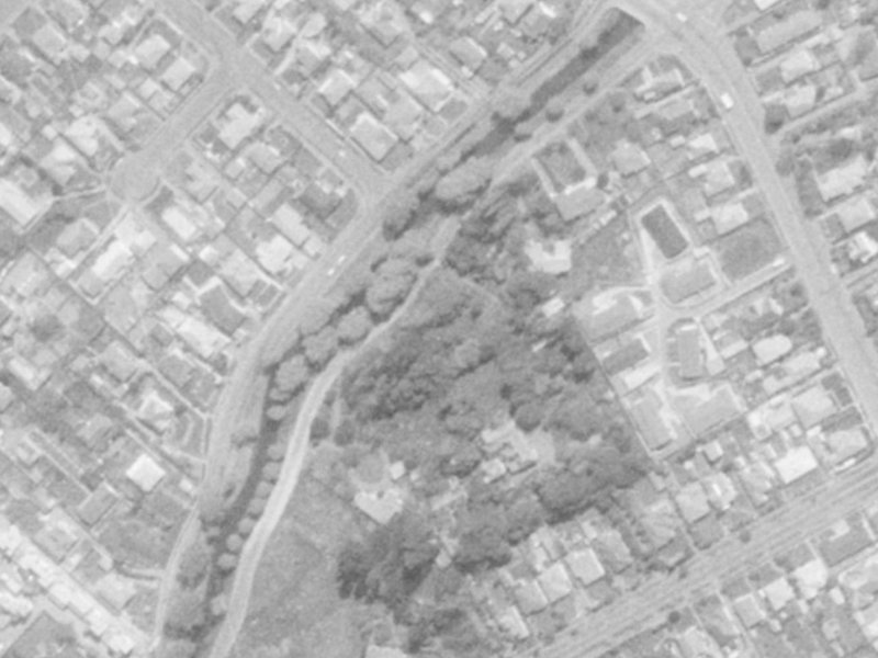 Riverlaw Terrace from the air, 1975-1979