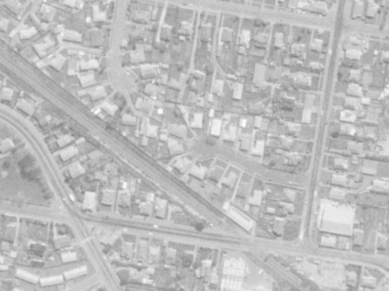 14 Adams Place from the air, 1975-1979
