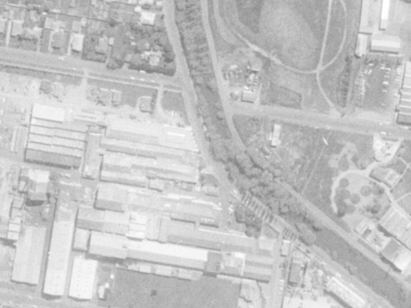 89 Cumnor Terrace from the air, 1975-1979