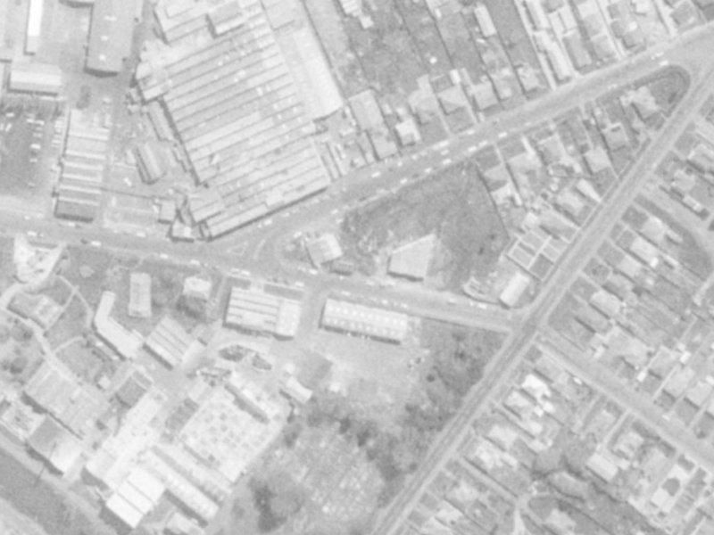 37 Barton Street from the air, 1975-1979