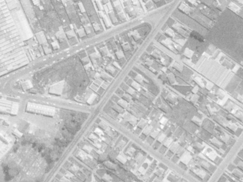 56-48 Rutherford Street from the air, 1975-1979