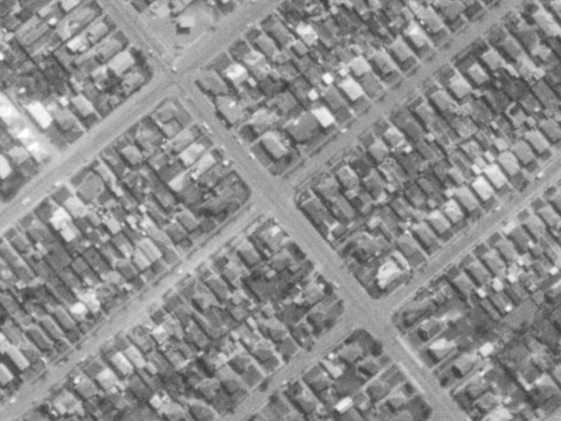 157 Selwyn Street from the air, 1975-1979