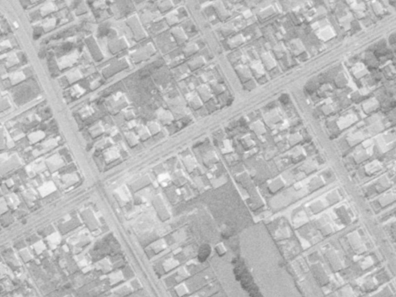 90 St Martins Road from the air, 1975-1979