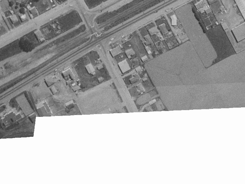 Trents Road from the air, 1975-1979