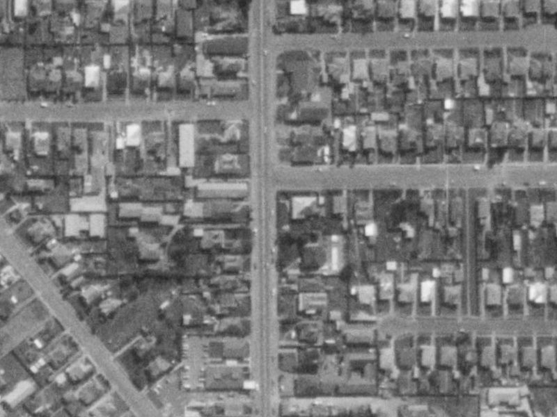 192 Colombo Street from the air, 1975-1979