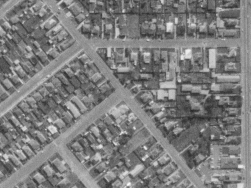 183A Colombo Street from the air, 1975-1979