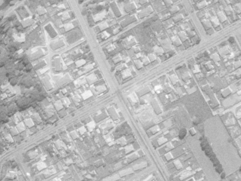 87A Saint Martins Road from the air, 1975-1979