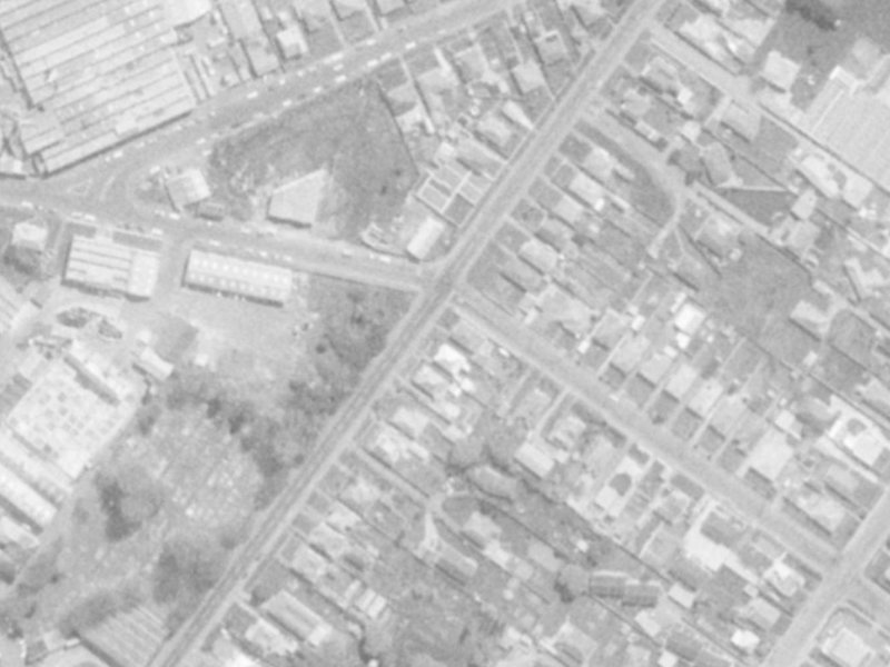 65 Rutherford Street from the air, 1975-1979