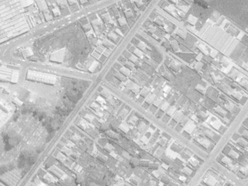 62 Barton Street from the air, 1975-1979