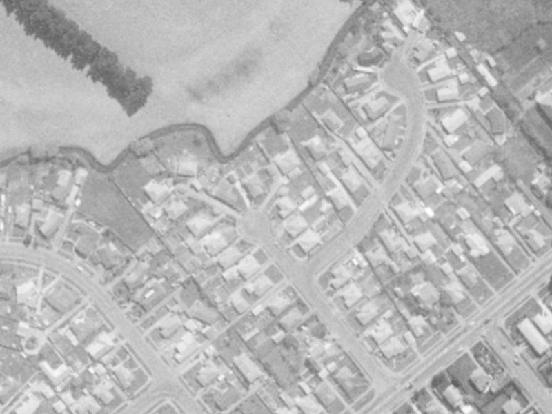18 Kinnaird Place from the air, 1975-1979