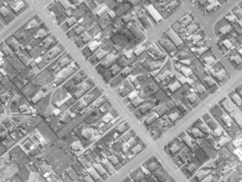 250 Lyttelton Street from the air, 1975-1979