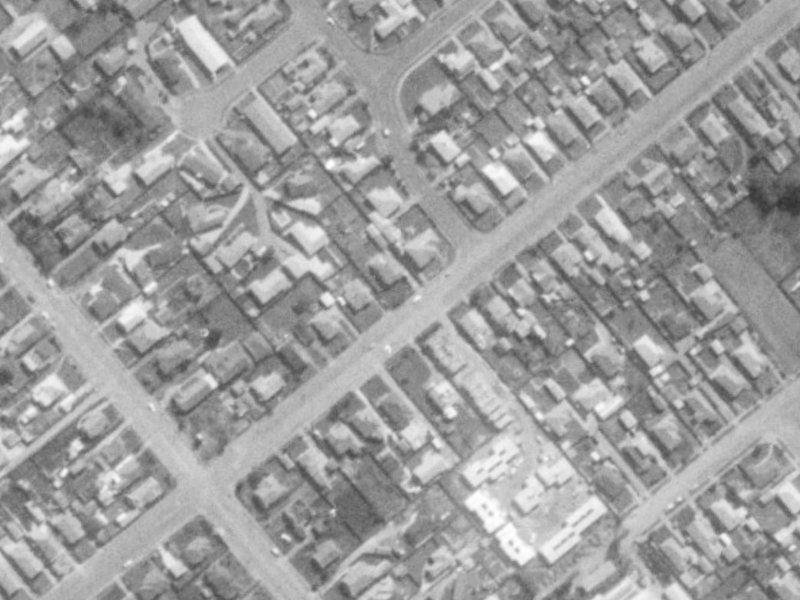 59 Cobham Street from the air, 1975-1979