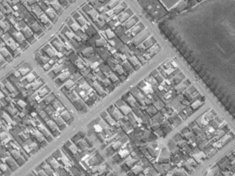 71A Wychbury Street from the air, 1975-1979