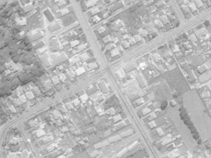 222 Wilsons Road South from the air, 1975-1979