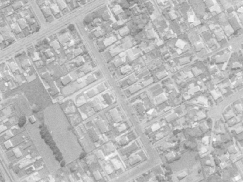 Prossers Road from the air, 1975-1979