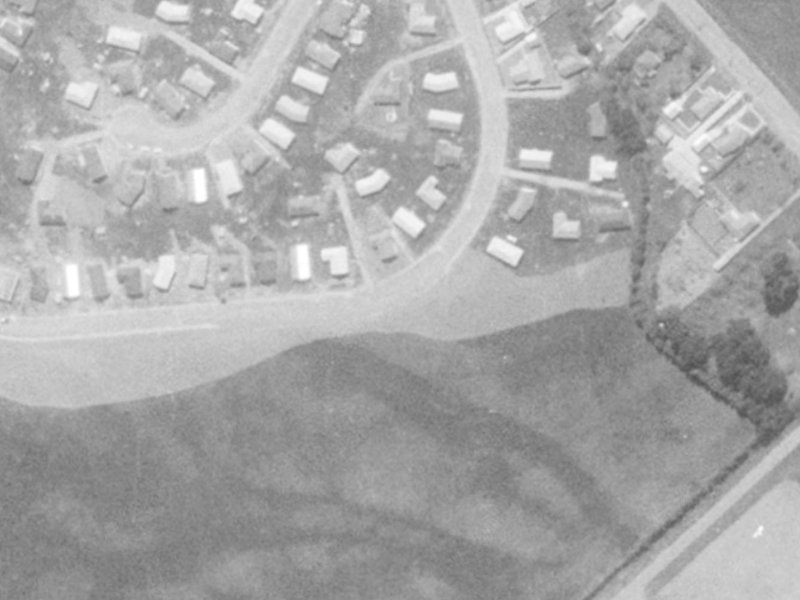 18 Oakley Crescent from the air, 1975-1979