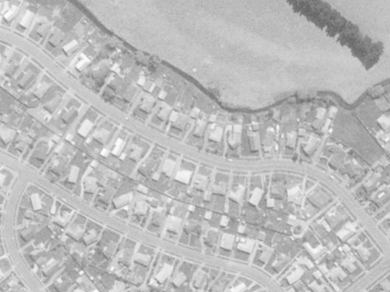 40 Warren Crescent from the air, 1975-1979