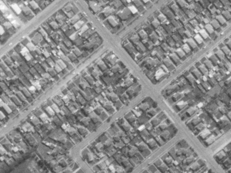 145 Selwyn Street from the air, 1975-1979