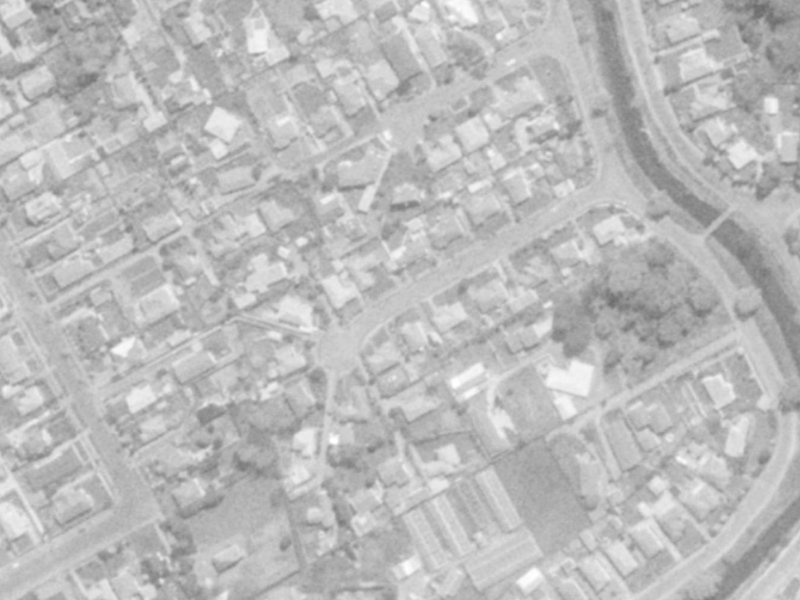 12 Derrett Place from the air, 1975-1979