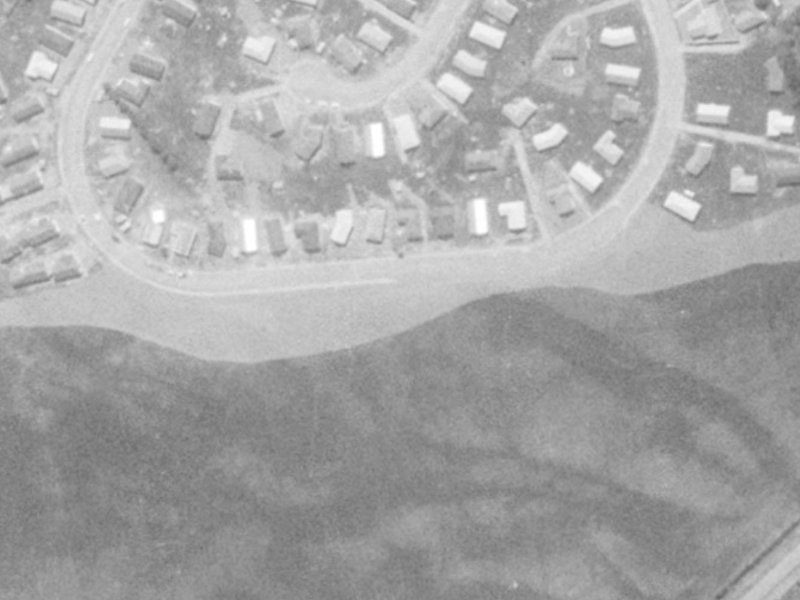 30 Oakley Crescent from the air, 1975-1979