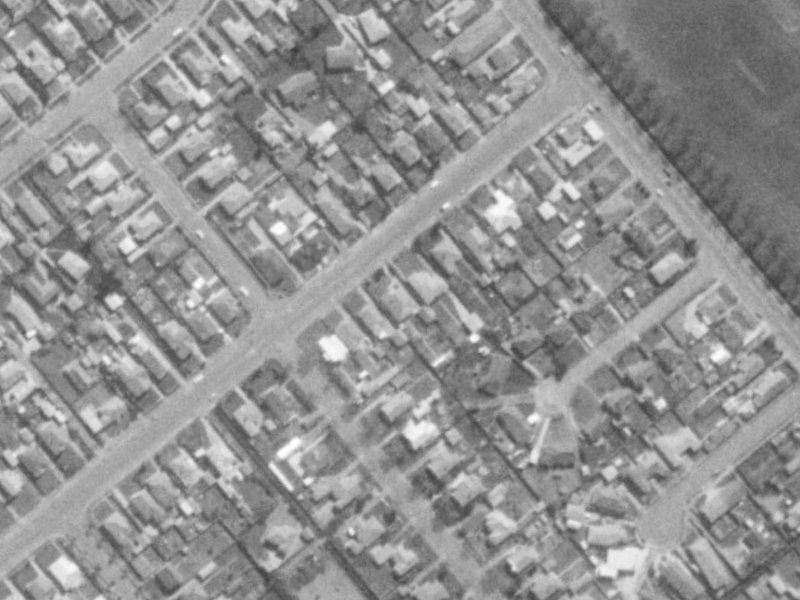 68 Wychbury Street from the air, 1975-1979
