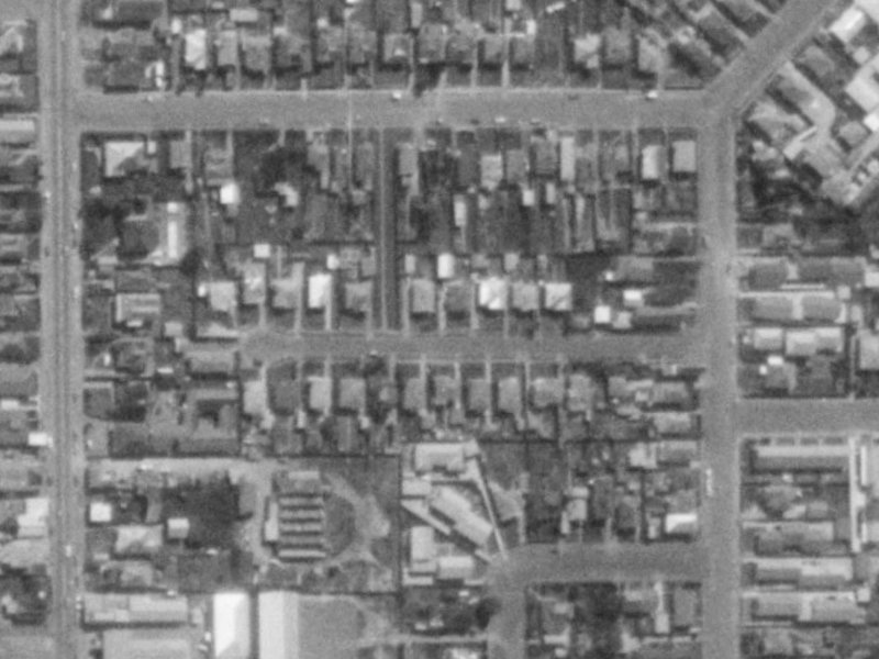 Wembley Street from the air, 1975-1979