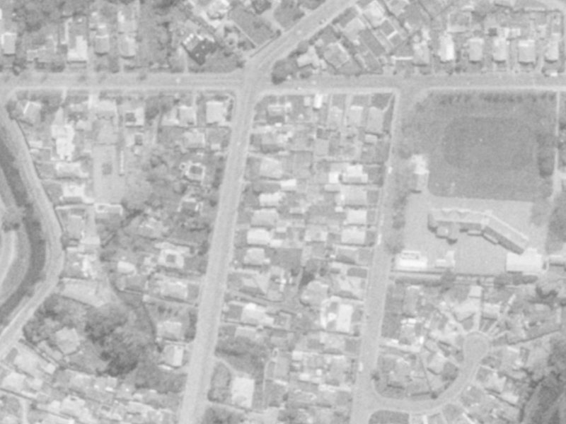Hawford Road from the air, 1975-1979