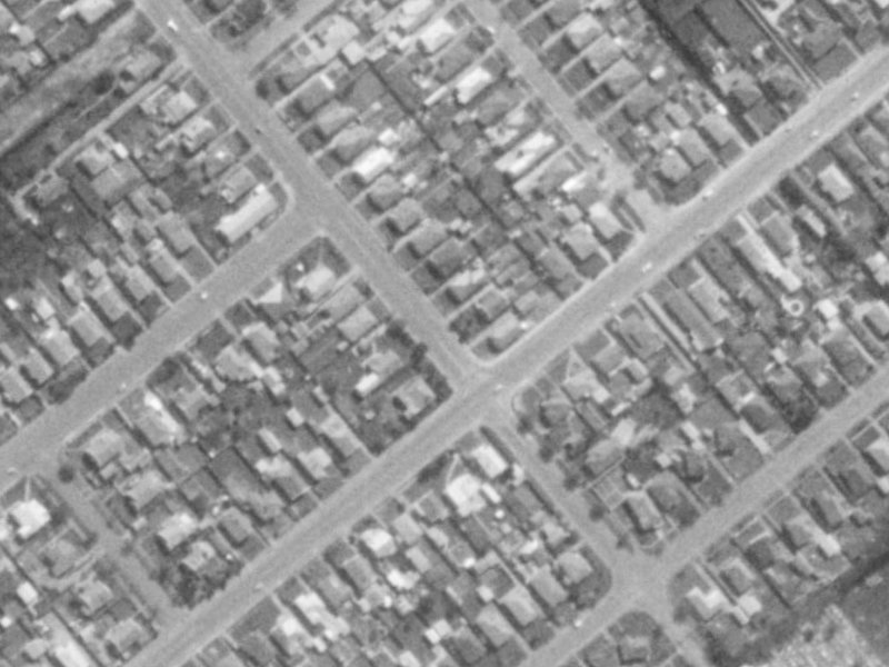 14 Simeon Street from the air, 1975-1979