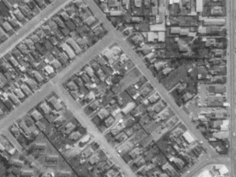 167 Colombo Street from the air, 1975-1979