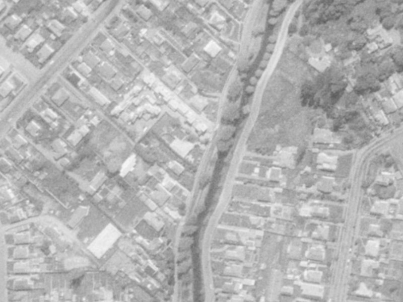 301 Eastern Terrace from the air, 1975-1979