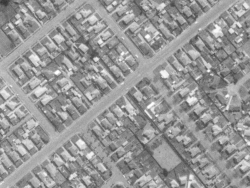 46A Wychbury Street from the air, 1975-1979