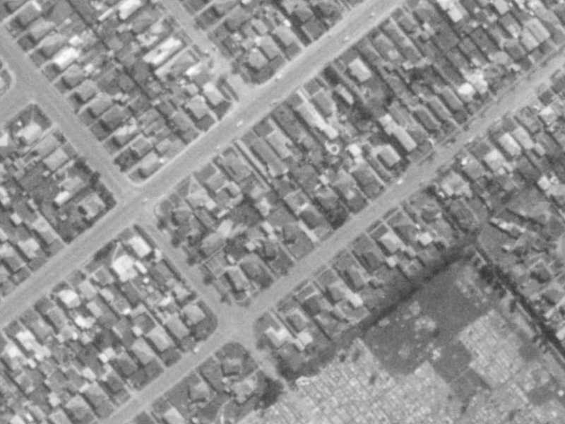 45 Roker Street from the air, 1975-1979