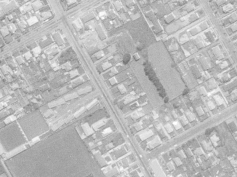 136 Wilsons Rd S from the air, 1975-1979