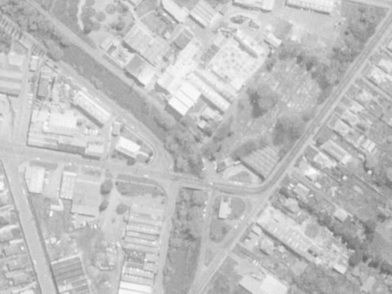 112 Cumnor Terrace from the air, 1975-1979