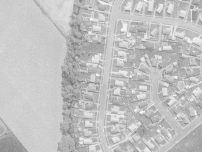 99 Warren Crescent from the air, 1975-1979