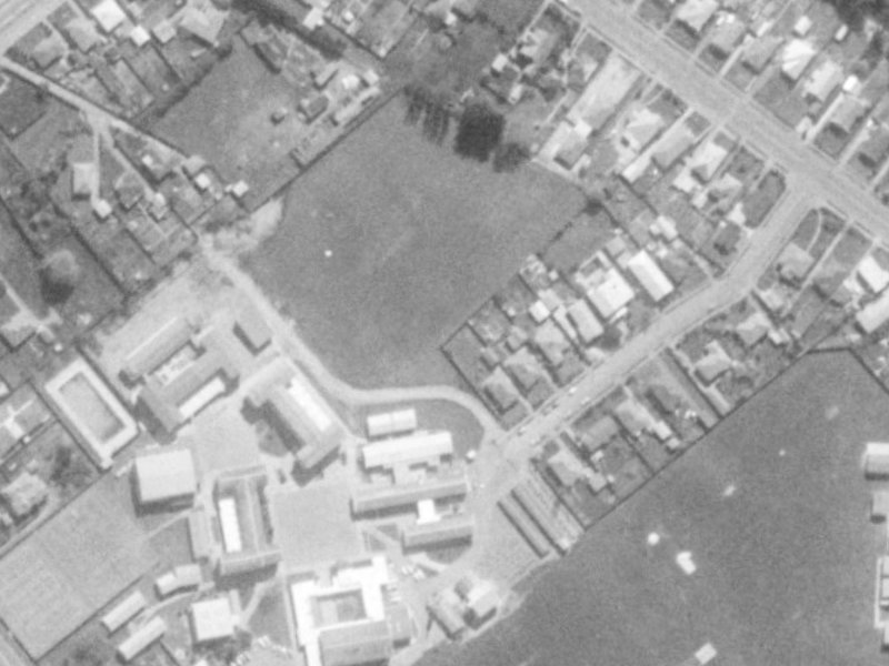 14B Upland Road from the air, 1975-1979