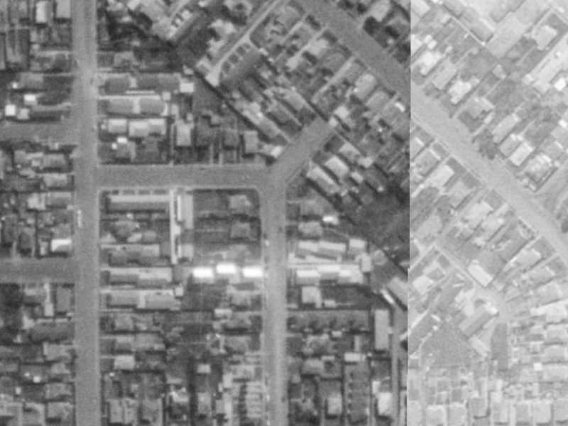 32 Seddon Street from the air, 1975-1979